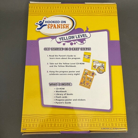 Hooked on Spanish Yellow Level Cards Workbook Replacement Add-on Ages 4-6 - Picture 2 of 4